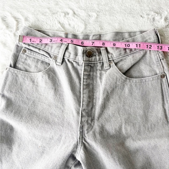 VINTAGE Brittania Grey High Waisted Straight Leg Jeans - Picture 9 of 12